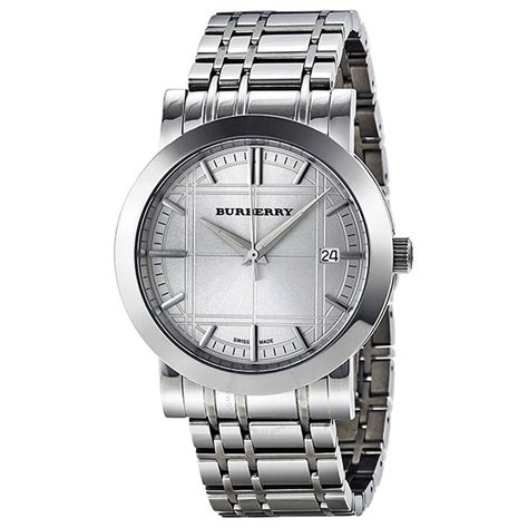 burberry heritage silver watch.